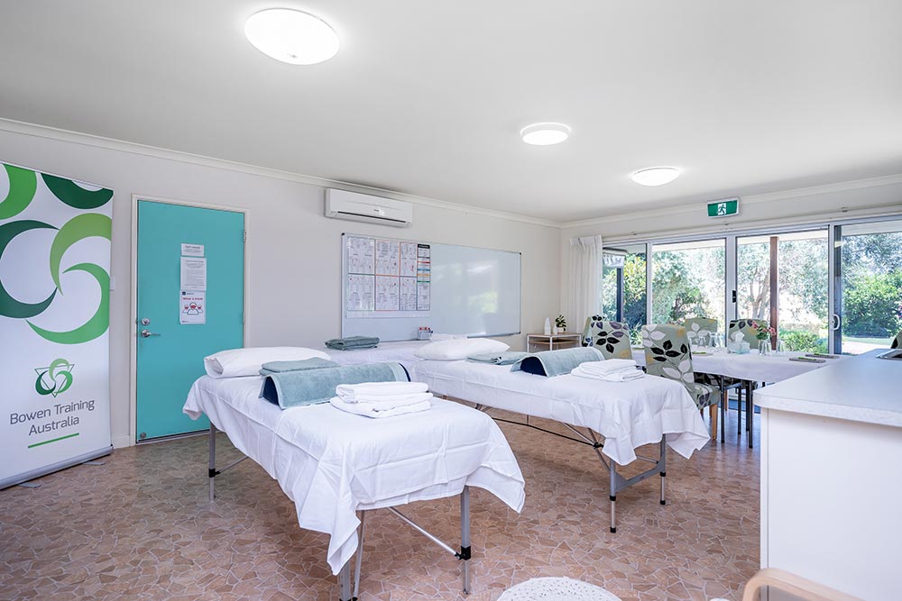 Bowen Training Australia training room at Sarah's Circle in Mandurah, WA.